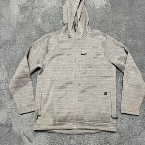 Roark Revival Sweater Mens Large Roadrunner Performance Full Zip Hoodie Gray